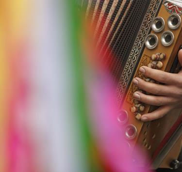 Eine Ziehharmonika